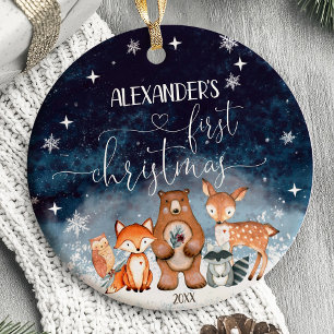 Baby Första jul Ornament Woodland