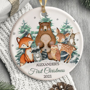 Baby Första jul Ornament Woodland