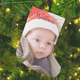 Baby Första jul Photo Namn Liten Julstrumpa