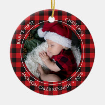 Baby första jul Play 2 Photo Ornament