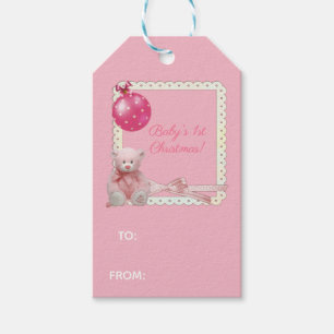 Baby första jul presentetikett