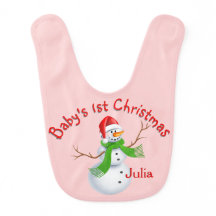 Baby Första jul Snögubbe Flicka