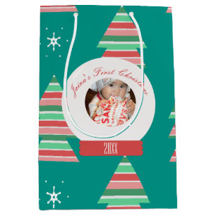 Baby Första jul Snowglobe Snöflingor Träd