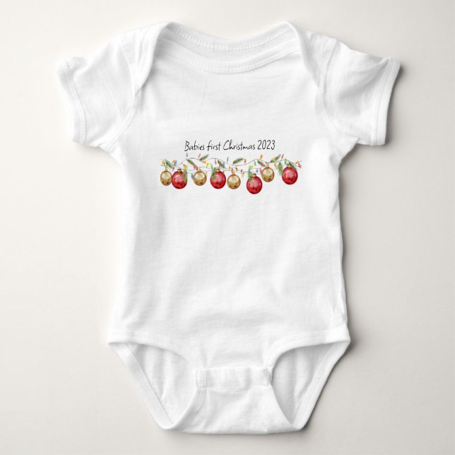 Baby första jul t shirt (Framsida)