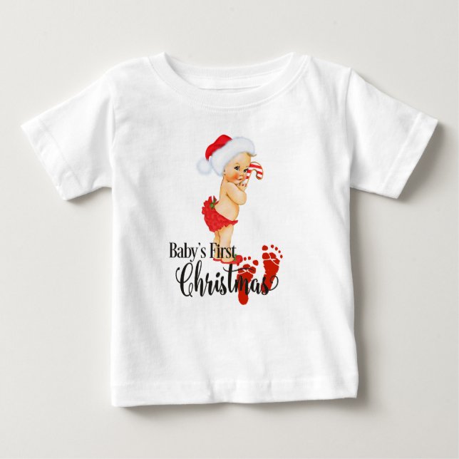 Baby Första jul t-shirt (Framsida)