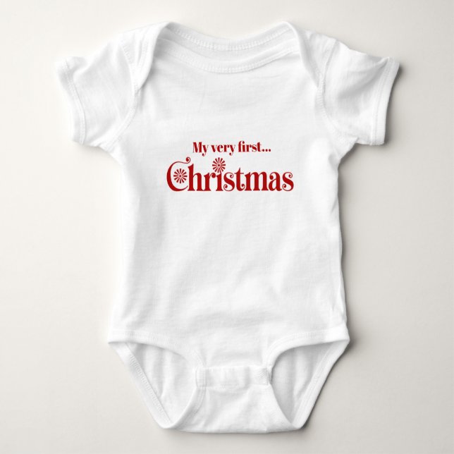 Baby första jul t shirt (Framsida)