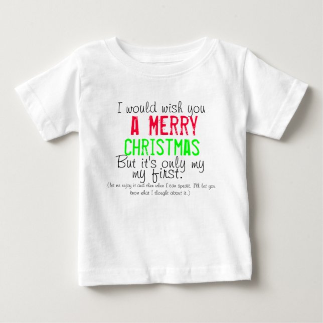Baby Första jul t-shirt (Framsida)