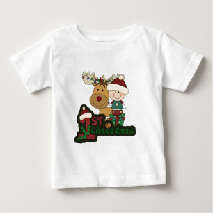Baby första jul t shirt