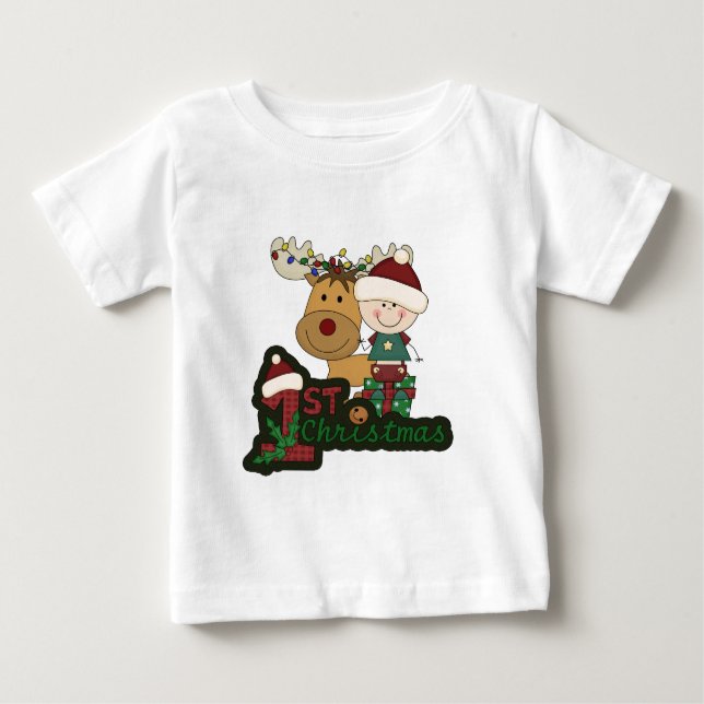 Baby första jul t shirt (Framsida)
