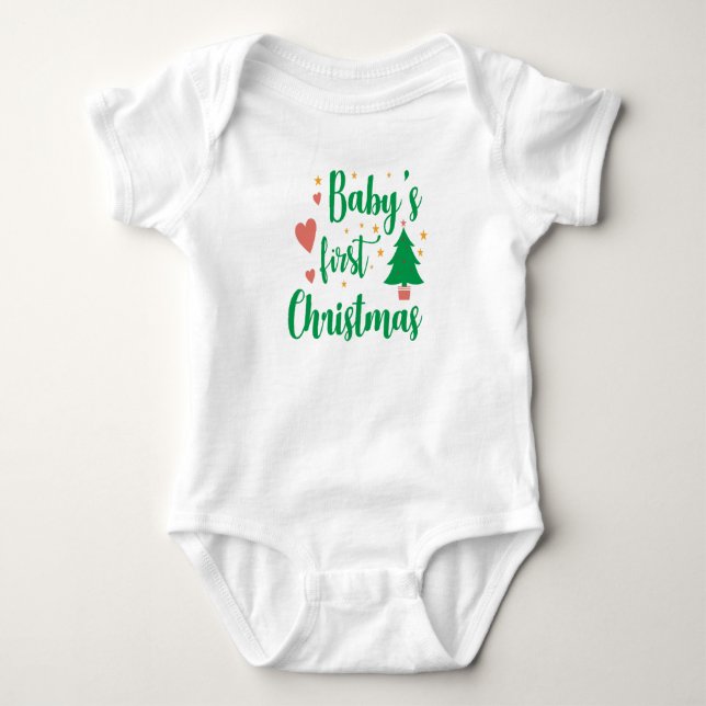 Baby första jul T-Shirt (Framsida)