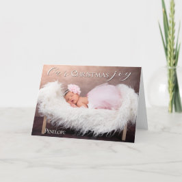 Baby Första jul vår glädje - din BABY PHOTO Kort