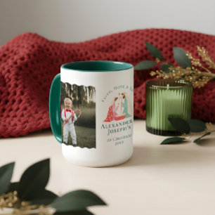 Baby Första julafton Religiösa Ntivity Photo Mugg