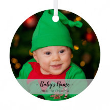 Baby första julårets fotoskriptmall