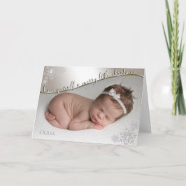 Baby Första julchampagne DIUR BABY PHOTO Kort