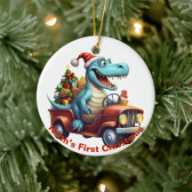 Baby första juldinosauer. Anpassade