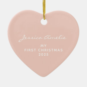 Baby Första julen 2021-Anpassningsbarnas foto    Julgransprydnad Keramik