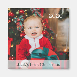 Baby Första julen Anpassningsbar Photo Magnet