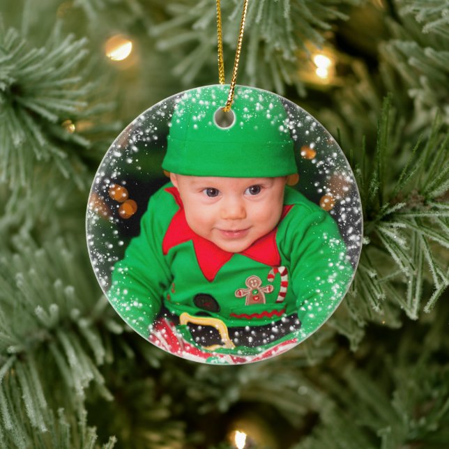 Baby Första julen - fotomall Julgransprydnad Keramik (Träd)
