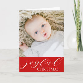 Baby Första julen Glatt - DIN BABY PHOTO Kort