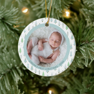 Baby Första julen i Julgranar Personlig Julgransprydnad Keramik