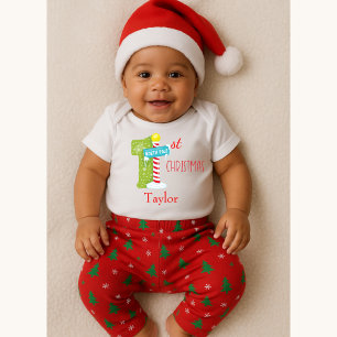 Baby Första Julen Nordpolen Tema Tee Shirt