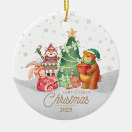 Baby Första julen Personlig Julgransprydnad Keramik