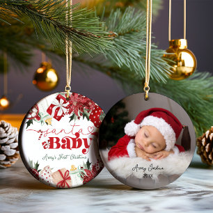 Baby Första julen Personlig Julgransprydnad Keramik