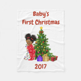Baby första julfilt fleecefilt