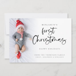 Baby Första julfoto 2026 Kalender Julkort