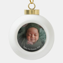 Baby första julfoto