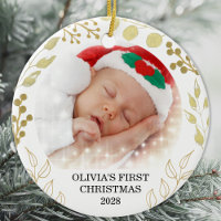 Baby Första julfoto