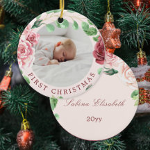 Baby första julfoto