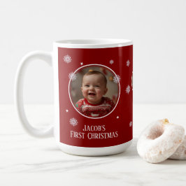 *Baby Första julfoto Kaffemugg
