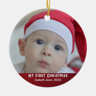 Baby Första julfoto Ornament