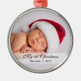 Baby   Första julfoto Ornament