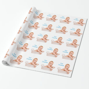Baby Första julfoto Presentpapper