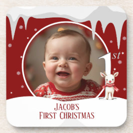 Baby Första julfoto Underlägg