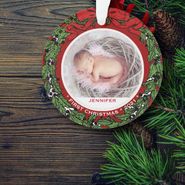 Baby Första julfotoplocket, brunt andetag