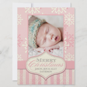 Baby första julfotoport julkort