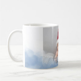 Baby första julfotoutlägg kaffemugg
