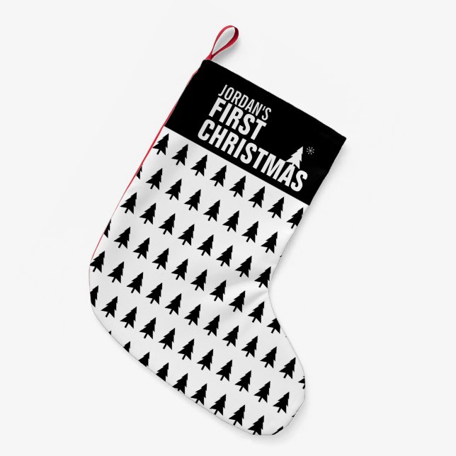 Baby Första julhelgen Anpassningsbar jul Stocking Liten Julstrumpa (Framsidan (Hängande))