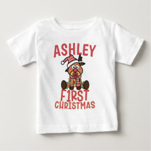 Baby Första julklappen Baby Reindeer T Shirt