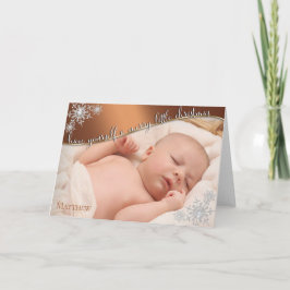 Baby första julkoppar - DIN BABY PHOTO Kort