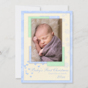 Baby första julkort för jul (pojke)