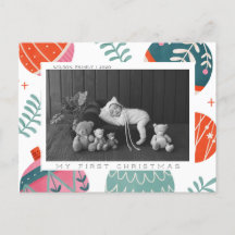 Baby första julkort