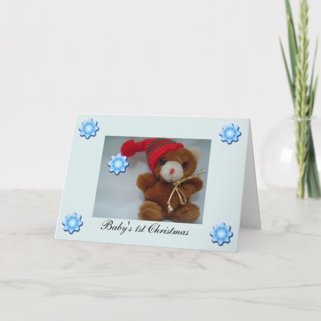 Baby första julkort helgkort (Framsida)