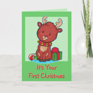 Baby första julkort helgkort