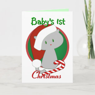Baby första julkort helgkort