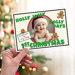 Baby första julkort kort