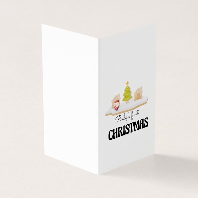 Baby första julkort kort (Utsida)